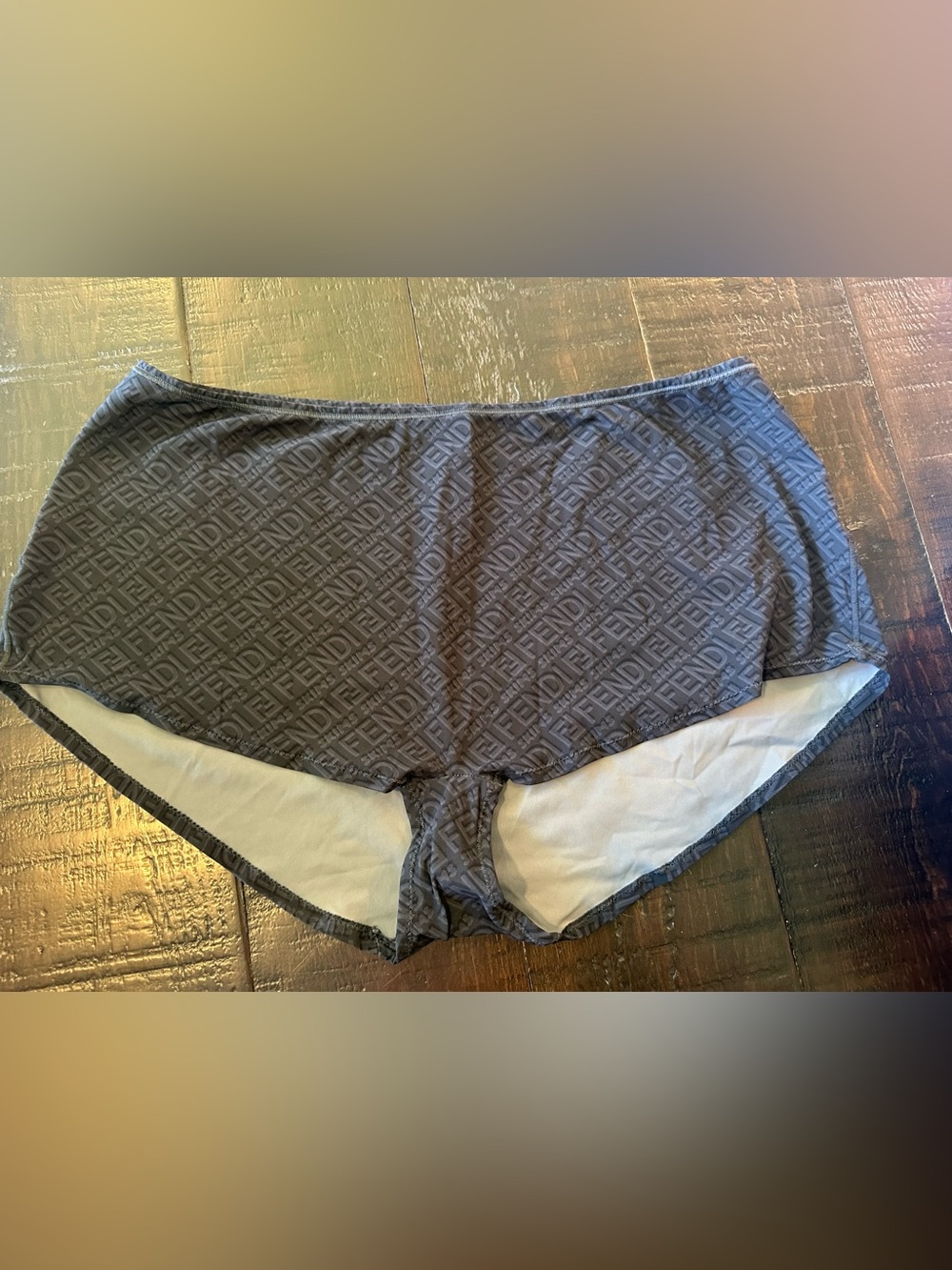 Fendi Black Logo-Print Boy shorts Size 2X
